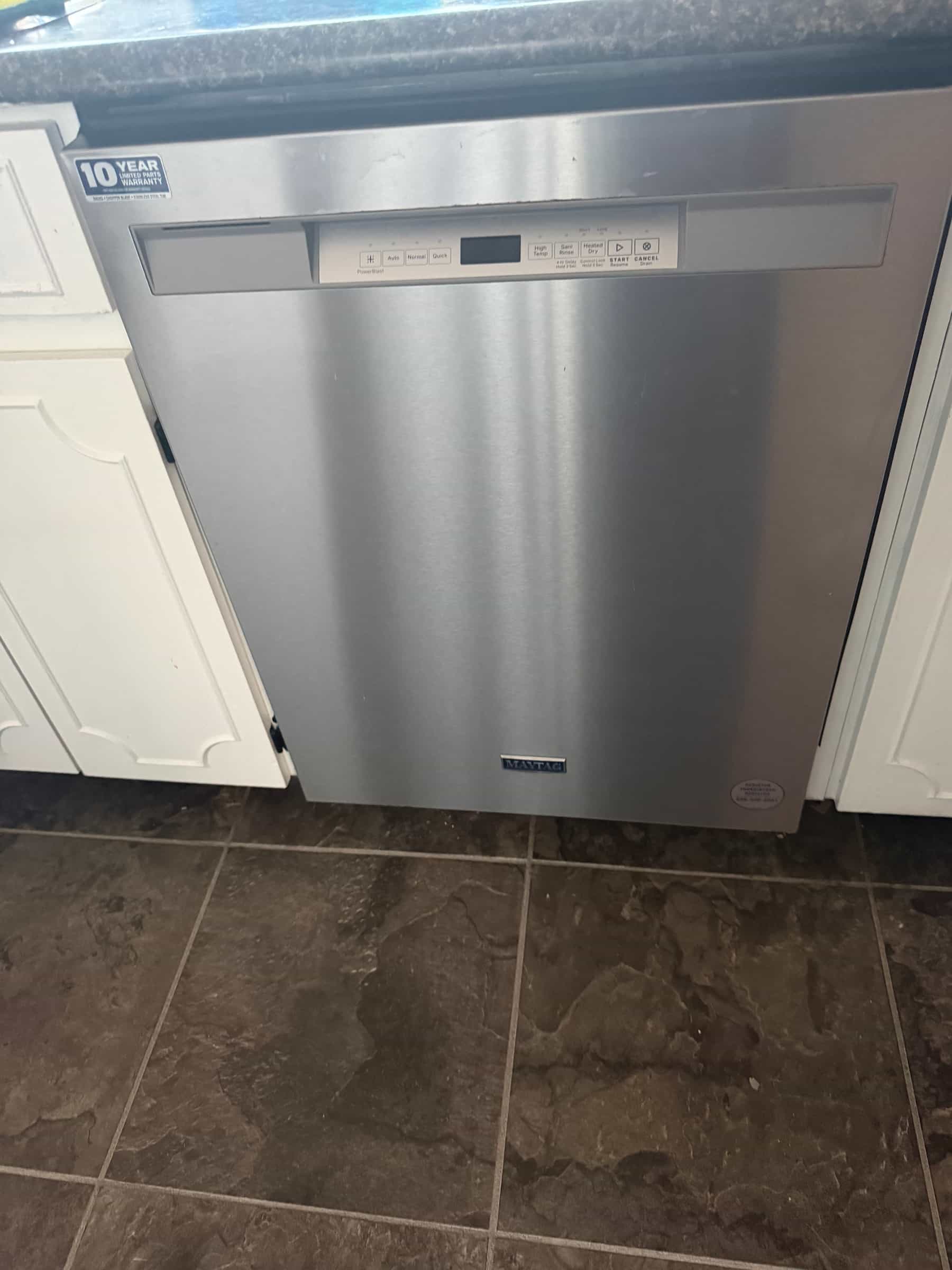 Dishwasher leak repaired and tested in Fall River.