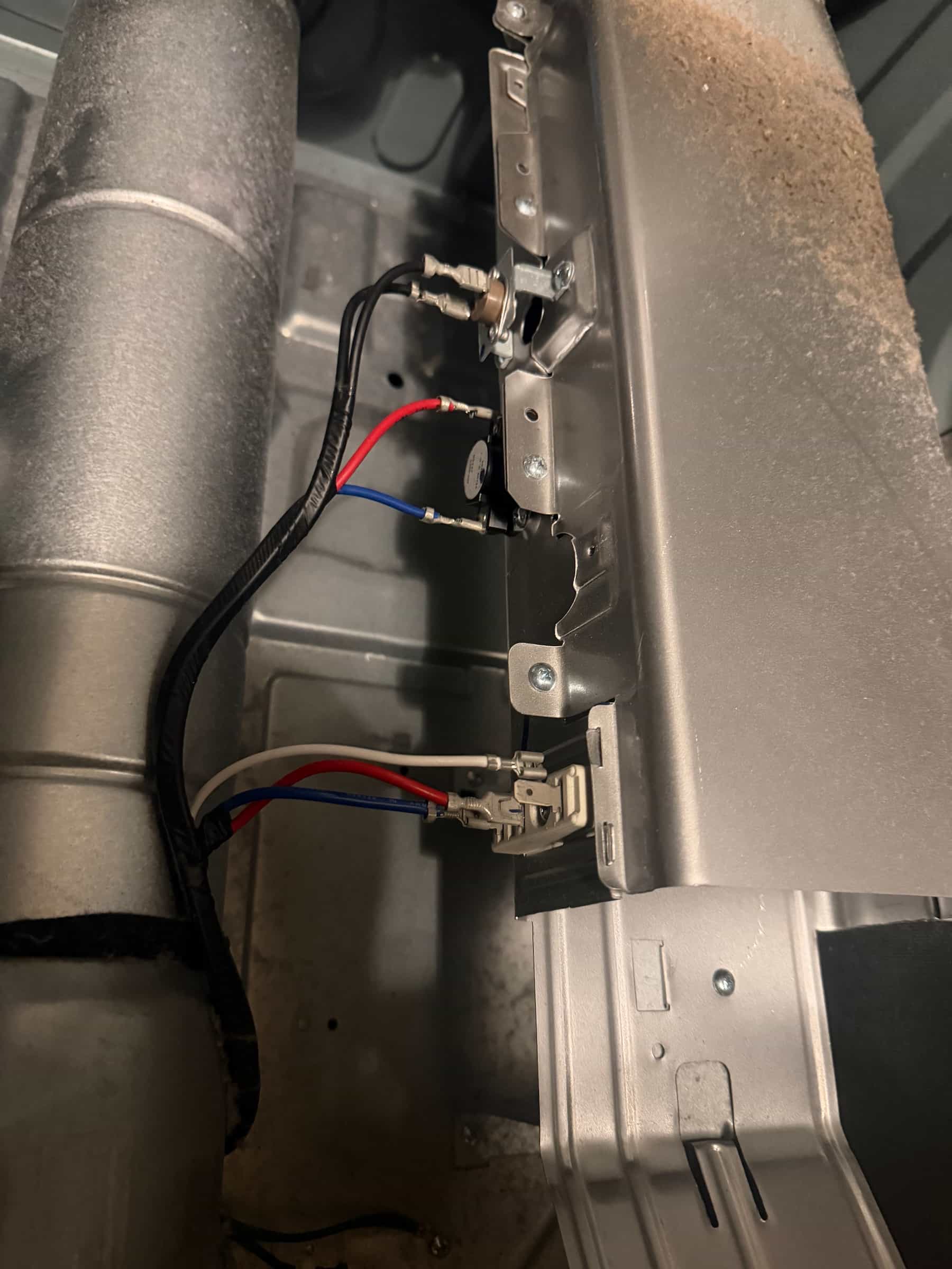 Dryer repaired after a no-heat issue in Halifax.